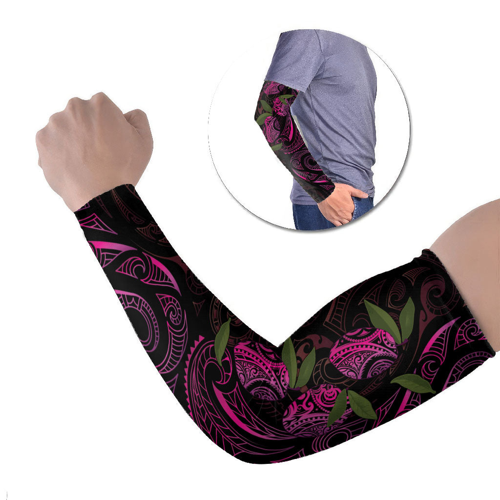 Hawaiian Mango Tribal Tattoo Arm Sleeves Pink Pacific Traditional Pattern LT9 Set of 2 Pink - Polynesian Pride