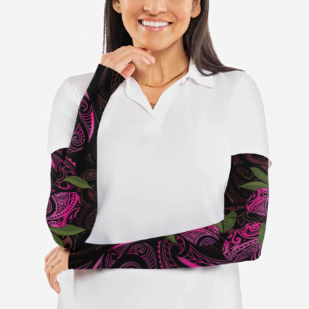 Hawaiian Mango Tribal Tattoo Arm Sleeves Pink Pacific Traditional Pattern LT9 - Polynesian Pride