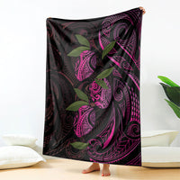 Hawaiian Mango Tribal Tattoo Blanket Pink Pacific Traditional Pattern LT9 - Polynesian Pride