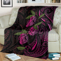 Hawaiian Mango Tribal Tattoo Blanket Pink Pacific Traditional Pattern LT9 - Polynesian Pride