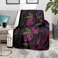 Hawaiian Mango Tribal Tattoo Blanket Pink Pacific Traditional Pattern LT9 - Polynesian Pride
