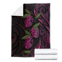 Hawaiian Mango Tribal Tattoo Blanket Pink Pacific Traditional Pattern LT9 - Polynesian Pride