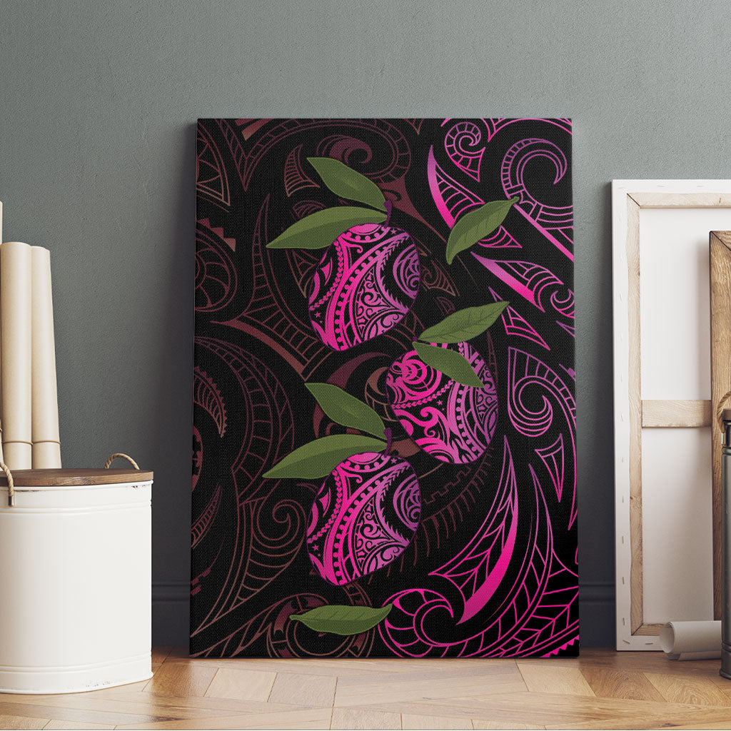Hawaiian Mango Tribal Tattoo Canvas Wall Art Pink Pacific Traditional Pattern LT9 - Polynesian Pride