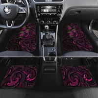 Hawaiian Mango Tribal Tattoo Car Mats Pink Pacific Traditional Pattern LT9 Set 4pcs Pink - Polynesian Pride