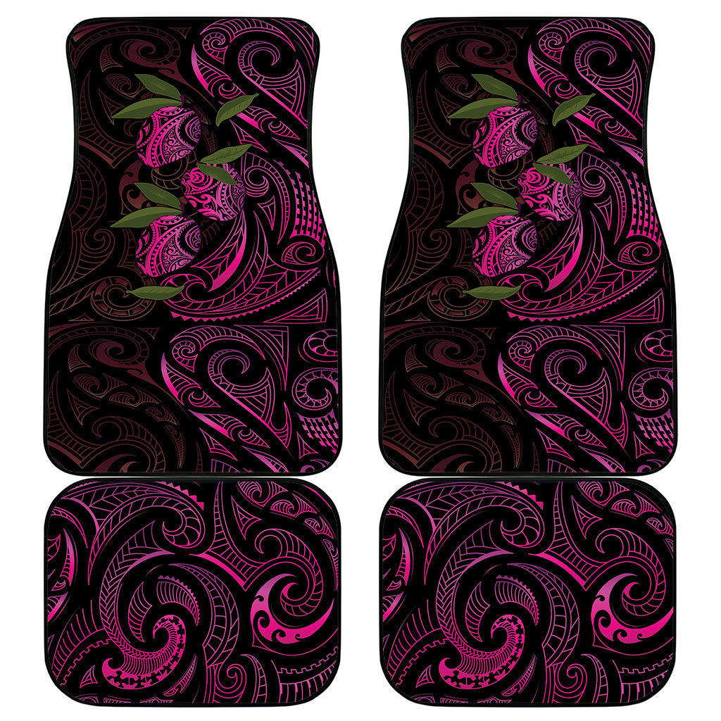 Hawaiian Mango Tribal Tattoo Car Mats Pink Pacific Traditional Pattern LT9 - Polynesian Pride