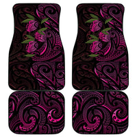 Hawaiian Mango Tribal Tattoo Car Mats Pink Pacific Traditional Pattern LT9 - Polynesian Pride