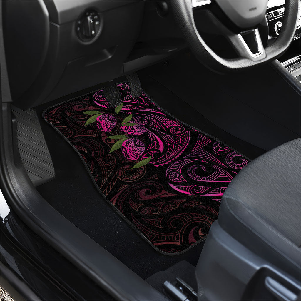 Hawaiian Mango Tribal Tattoo Car Mats Pink Pacific Traditional Pattern LT9 - Polynesian Pride