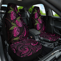 Hawaiian Mango Tribal Tattoo Car Seat Cover Pink Pacific Traditional Pattern LT9 One Size Pink - Polynesian Pride
