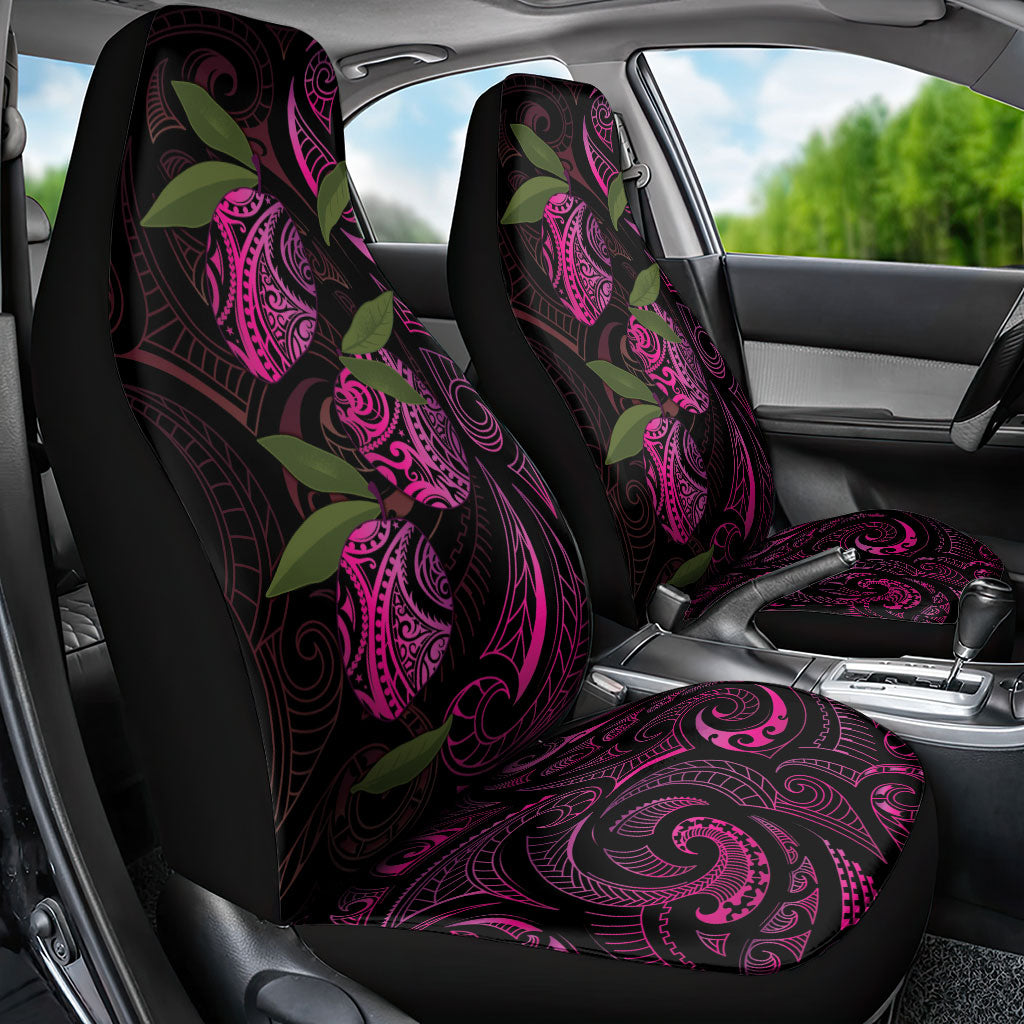 Hawaiian Mango Tribal Tattoo Car Seat Cover Pink Pacific Traditional Pattern LT9 - Polynesian Pride