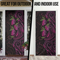 Hawaiian Mango Tribal Tattoo Door Cover Pink Pacific Traditional Pattern LT9 - Polynesian Pride