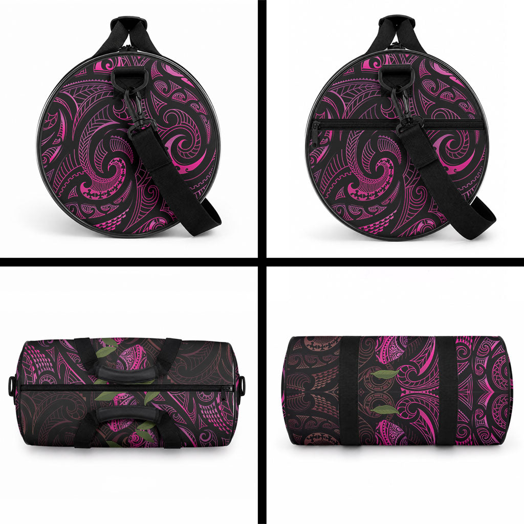 Hawaiian Mango Tribal Tattoo Duffle Bag Pink Pacific Traditional Pattern LT9 - Polynesian Pride