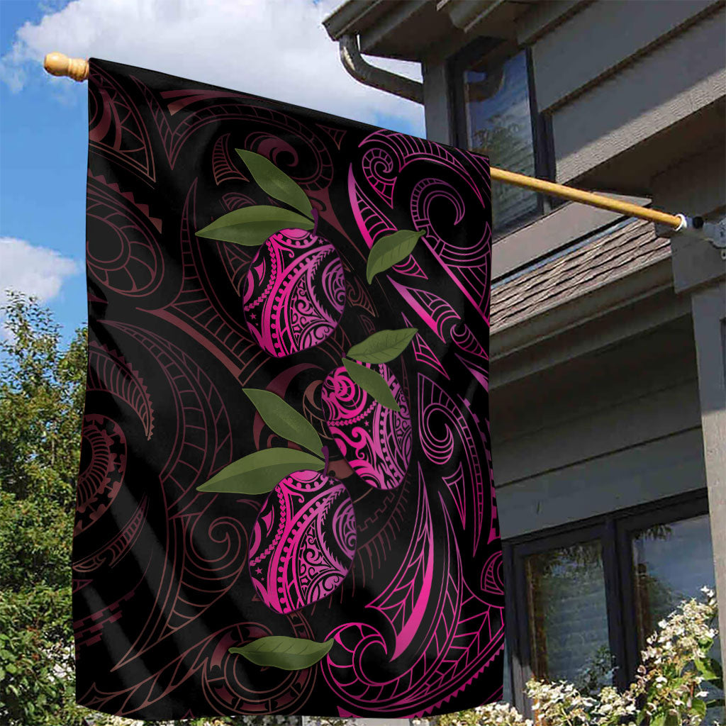 Hawaiian Mango Tribal Tattoo Garden Flag Pink Pacific Traditional Pattern LT9 - Polynesian Pride