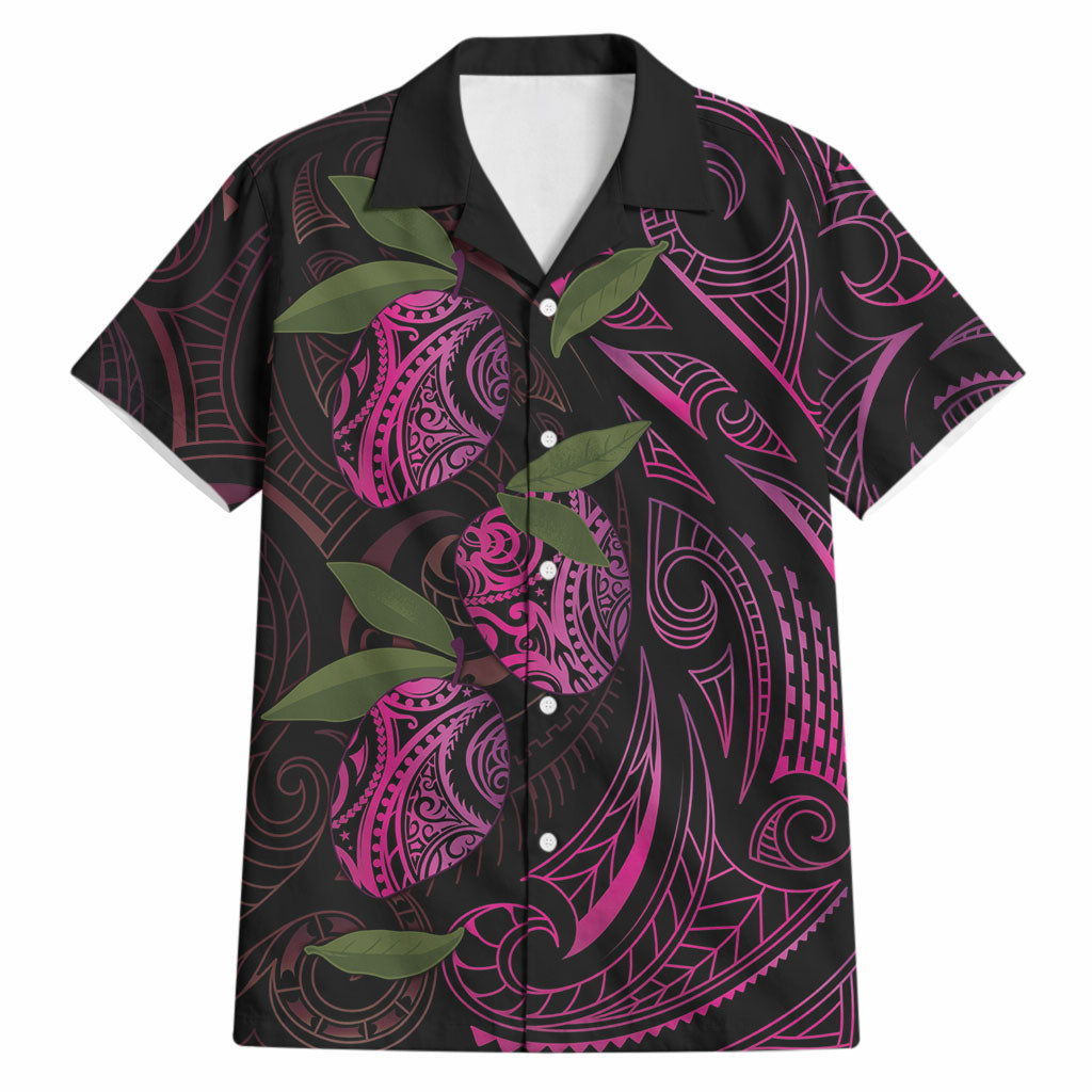 Hawaiian Mango Tribal Tattoo Hawaiian Shirt Pink Pacific Traditional Pattern LT9 Pink - Polynesian Pride