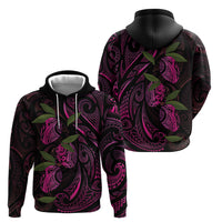 Hawaiian Mango Tribal Tattoo Hoodie Pink Pacific Traditional Pattern LT9 - Polynesian Pride