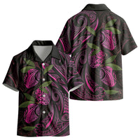 Hawaiian Mango Tribal Tattoo Kid Hawaiian Shirt Pink Pacific Traditional Pattern LT9 - Polynesian Pride