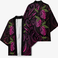 Hawaiian Mango Tribal Tattoo Kimono Pink Pacific Traditional Pattern LT9 - Polynesian Pride