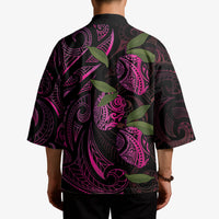Hawaiian Mango Tribal Tattoo Kimono Pink Pacific Traditional Pattern LT9 - Polynesian Pride