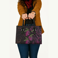 Hawaiian Mango Tribal Tattoo Leather Bag Pink Pacific Traditional Pattern LT9 - Polynesian Pride