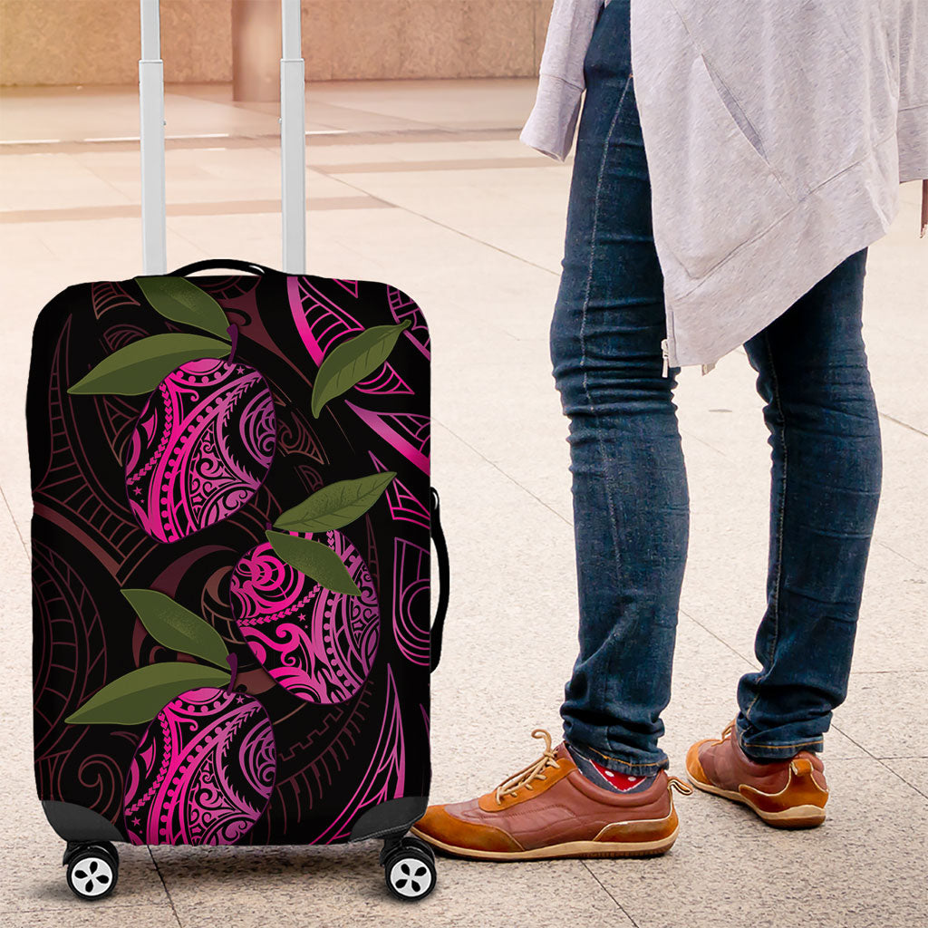 Hawaiian Mango Tribal Tattoo Luggage Cover Pink Pacific Traditional Pattern LT9 Pink - Polynesian Pride
