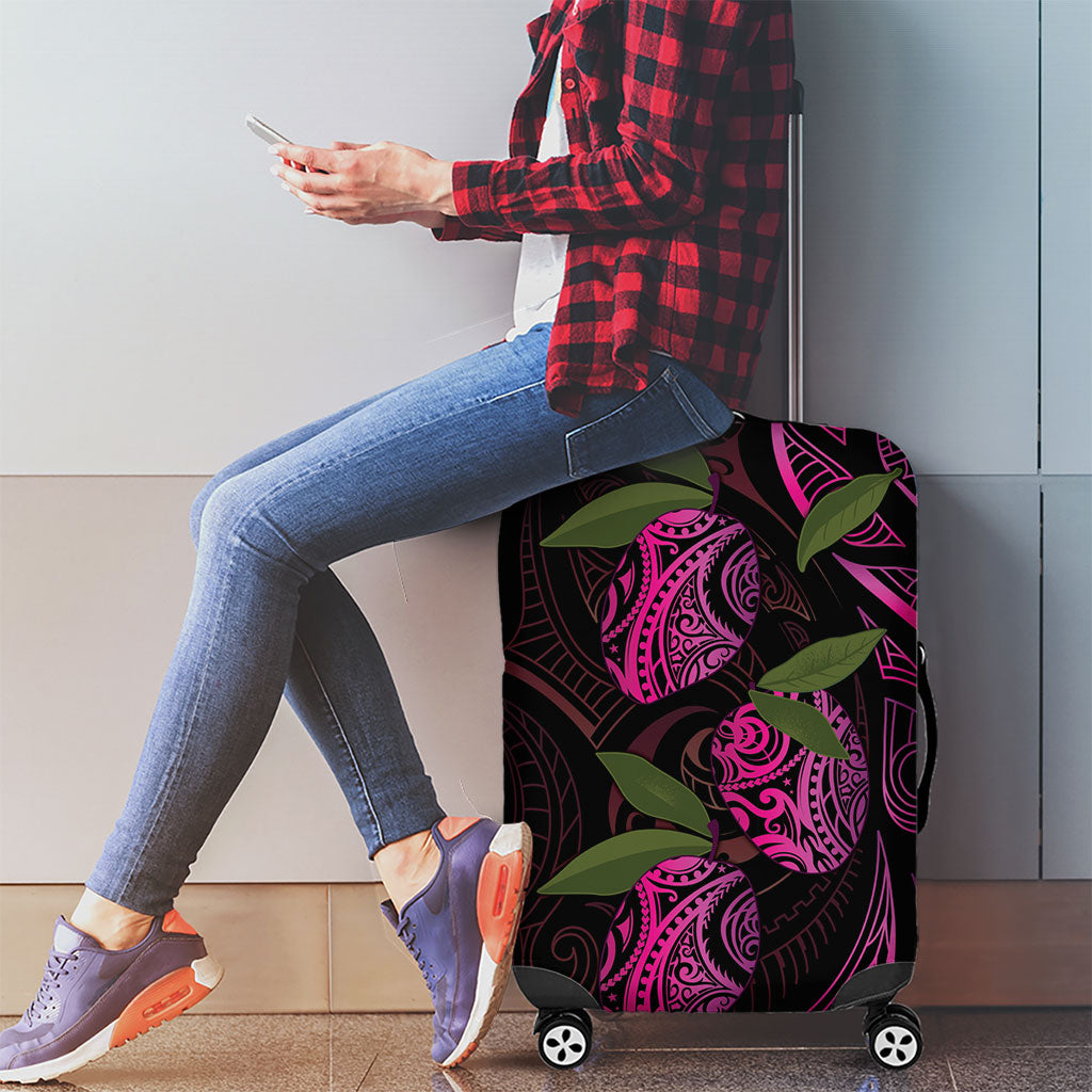 Hawaiian Mango Tribal Tattoo Luggage Cover Pink Pacific Traditional Pattern LT9 - Polynesian Pride
