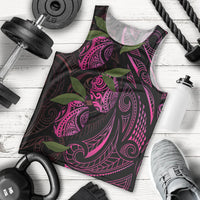 Hawaiian Mango Tribal Tattoo Men Tank Top Pink Pacific Traditional Pattern LT9 - Polynesian Pride