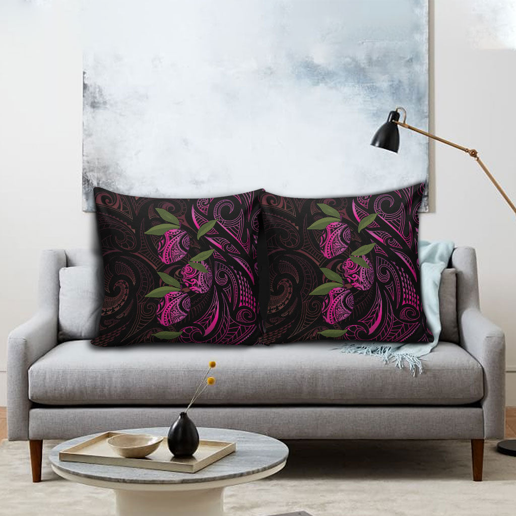 Hawaiian Mango Tribal Tattoo Pillow Cover Pink Pacific Traditional Pattern LT9 - Polynesian Pride