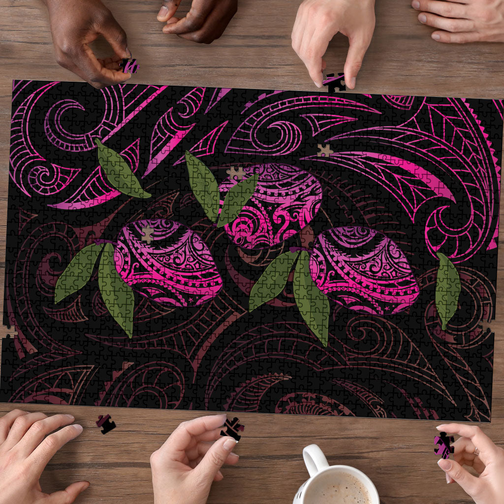 Hawaiian Mango Tribal Tattoo Puzzle Pink Pacific Traditional Pattern LT9 - Polynesian Pride
