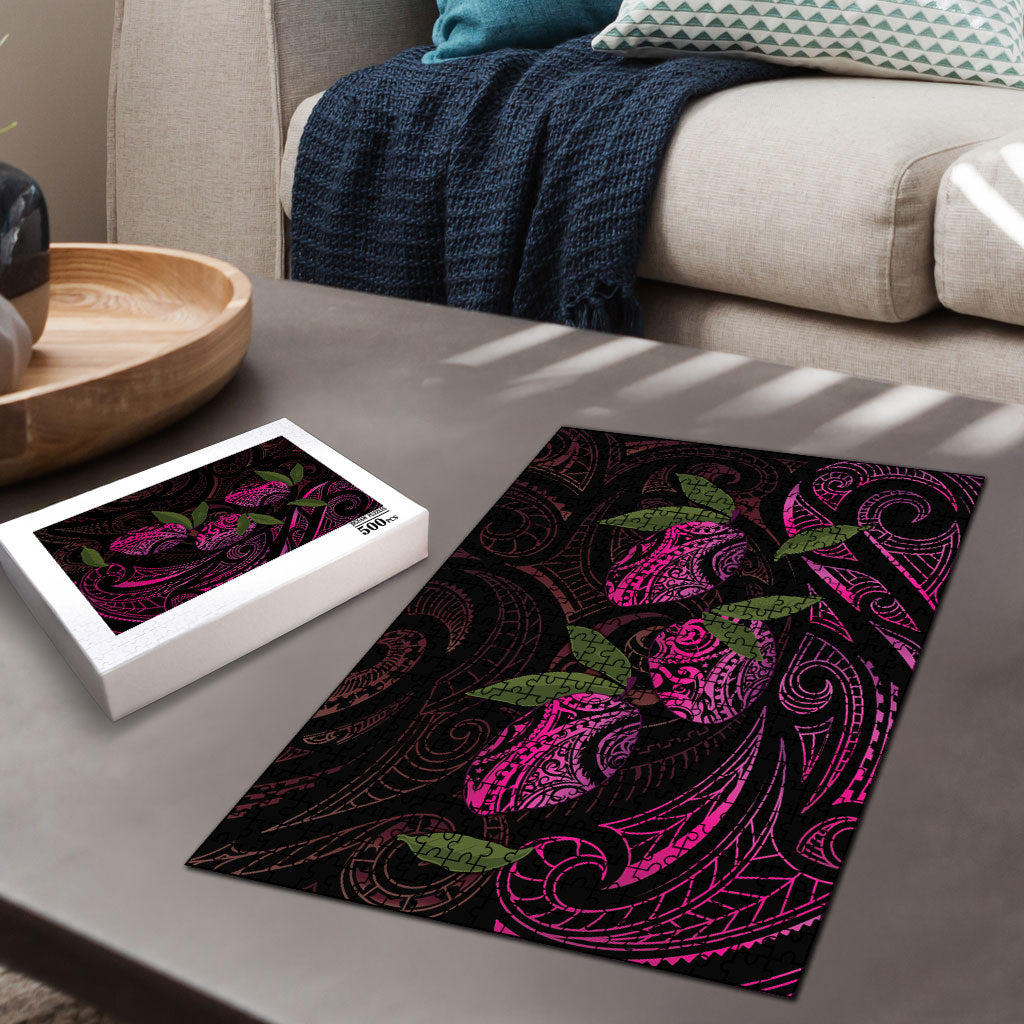 Hawaiian Mango Tribal Tattoo Puzzle Pink Pacific Traditional Pattern LT9 - Polynesian Pride