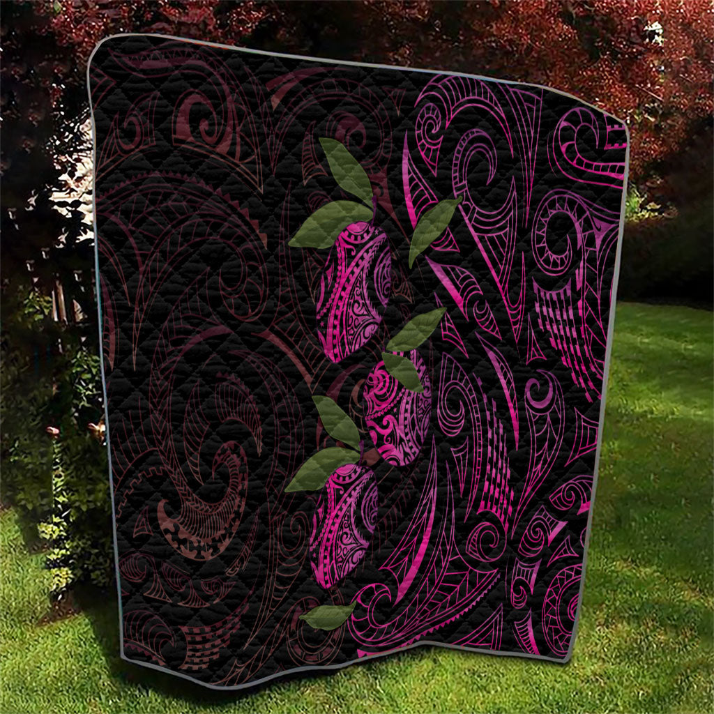 Hawaiian Mango Tribal Tattoo Quilt Pink Pacific Traditional Pattern LT9 - Polynesian Pride