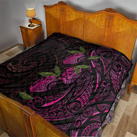 Hawaiian Mango Tribal Tattoo Quilt Pink Pacific Traditional Pattern LT9 - Polynesian Pride