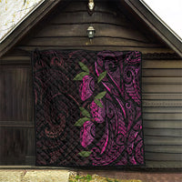 Hawaiian Mango Tribal Tattoo Quilt Pink Pacific Traditional Pattern LT9 - Polynesian Pride