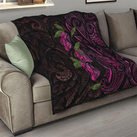 Hawaiian Mango Tribal Tattoo Quilt Pink Pacific Traditional Pattern LT9 - Polynesian Pride