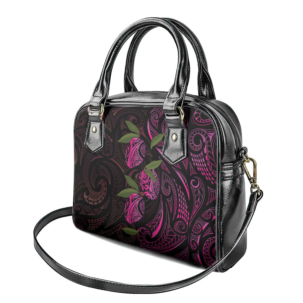 Hawaiian Mango Tribal Tattoo Shoulder Handbag Pink Pacific Traditional Pattern LT9 - Polynesian Pride
