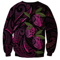 Hawaiian Mango Tribal Tattoo Sweatshirt Pink Pacific Traditional Pattern LT9 - Polynesian Pride