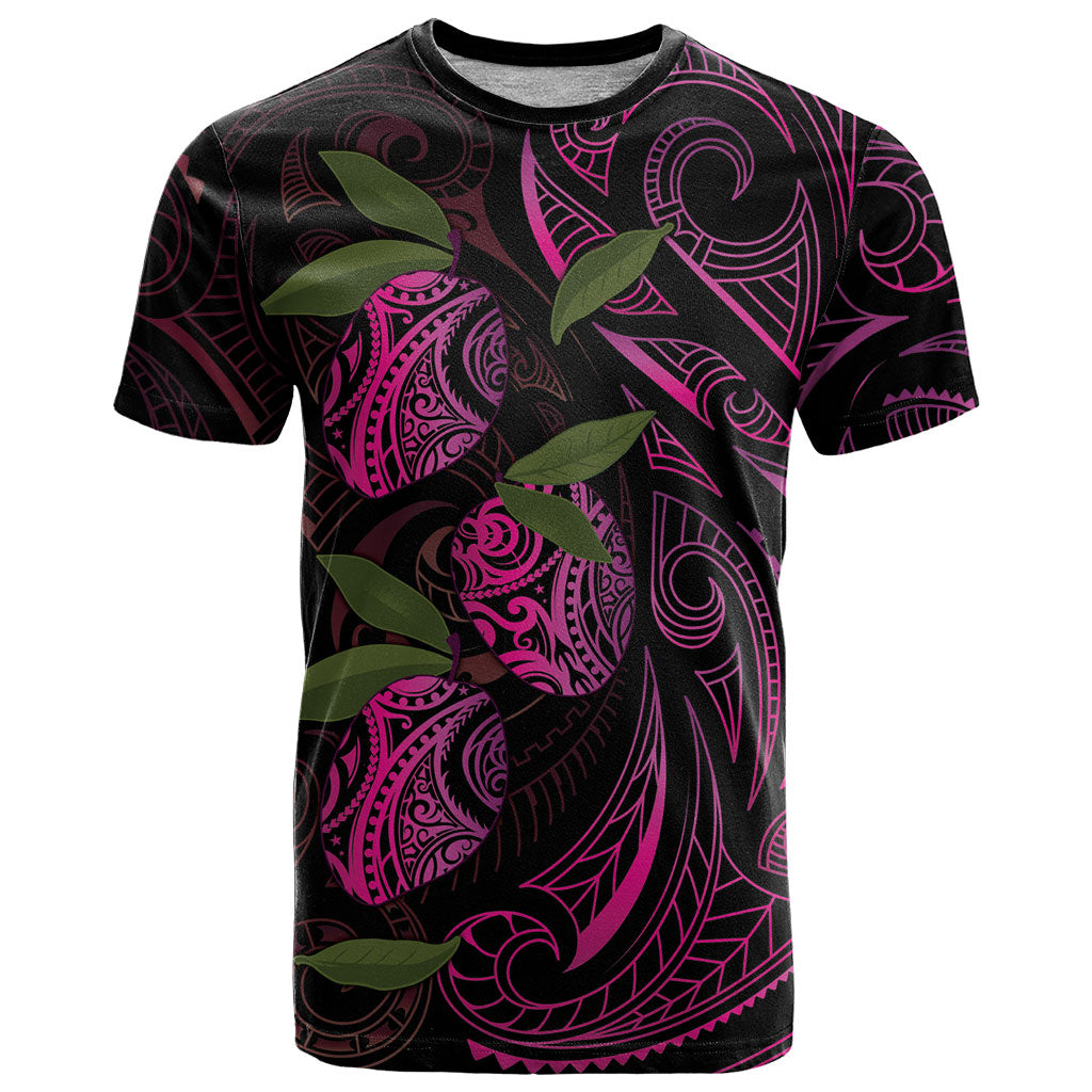 Hawaiian Mango Tribal Tattoo T Shirt Pink Pacific Traditional Pattern LT9 Pink - Polynesian Pride