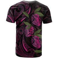 Hawaiian Mango Tribal Tattoo T Shirt Pink Pacific Traditional Pattern LT9 - Polynesian Pride