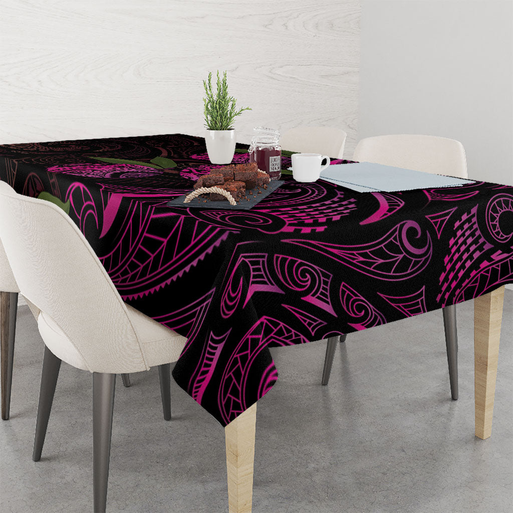 Hawaiian Mango Tribal Tattoo Tablecloth Pink Pacific Traditional Pattern LT9 - Polynesian Pride