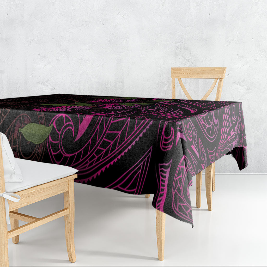 Hawaiian Mango Tribal Tattoo Tablecloth Pink Pacific Traditional Pattern LT9 - Polynesian Pride