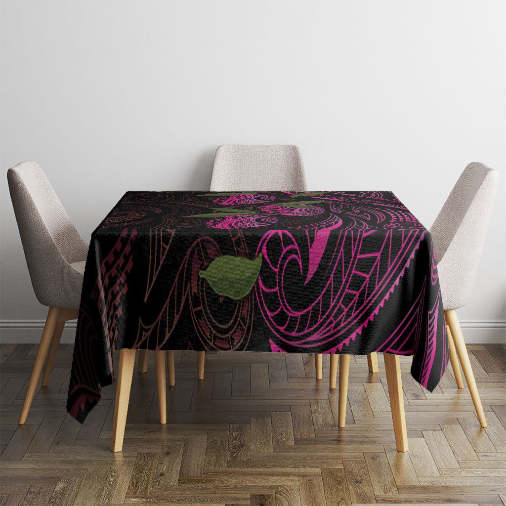 Hawaiian Mango Tribal Tattoo Tablecloth Pink Pacific Traditional Pattern LT9 - Polynesian Pride