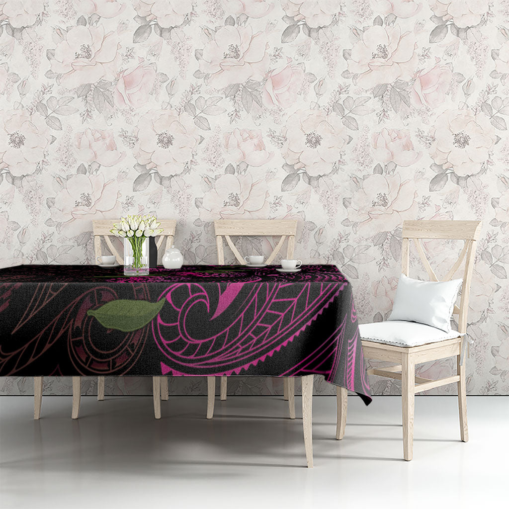 Hawaiian Mango Tribal Tattoo Tablecloth Pink Pacific Traditional Pattern LT9 - Polynesian Pride