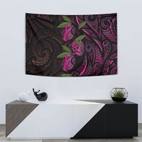 Hawaiian Mango Tribal Tattoo Tapestry Pink Pacific Traditional Pattern LT9 - Polynesian Pride