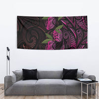 Hawaiian Mango Tribal Tattoo Tapestry Pink Pacific Traditional Pattern LT9 - Polynesian Pride