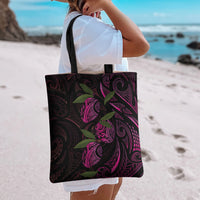 Hawaiian Mango Tribal Tattoo Tote Bag Pink Pacific Traditional Pattern LT9 - Polynesian Pride