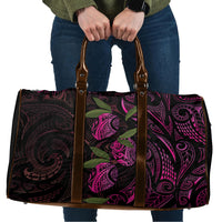 Hawaiian Mango Tribal Tattoo Travel Bag Pink Pacific Traditional Pattern LT9 Pink - Polynesian Pride
