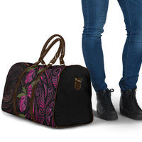 Hawaiian Mango Tribal Tattoo Travel Bag Pink Pacific Traditional Pattern LT9 - Polynesian Pride