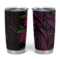 Hawaiian Mango Tribal Tattoo Tumbler Cup Pink Pacific Traditional Pattern LT9 Pink - Polynesian Pride