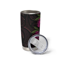 Hawaiian Mango Tribal Tattoo Tumbler Cup Pink Pacific Traditional Pattern LT9 - Polynesian Pride