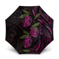 Hawaiian Mango Tribal Tattoo Umbrella Pink Pacific Traditional Pattern LT9 One Size Folded 11.42 inch Opened Diameter 37.4 inch Pink - Polynesian Pride