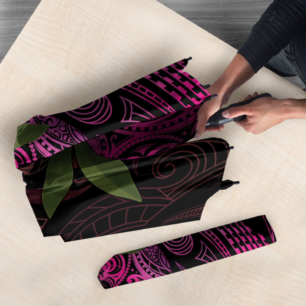 Hawaiian Mango Tribal Tattoo Umbrella Pink Pacific Traditional Pattern LT9 - Polynesian Pride
