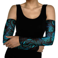 Hawaiian Mango Tribal Tattoo Arm Sleeves Teal Pacific Traditional Pattern LT9 - Polynesian Pride